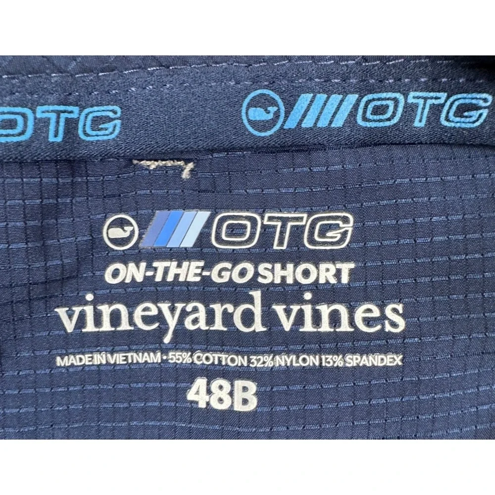 Vineyard Vines On-The-Go Shorts Mens 48B Big Tan OTG Performance Golf Stretch